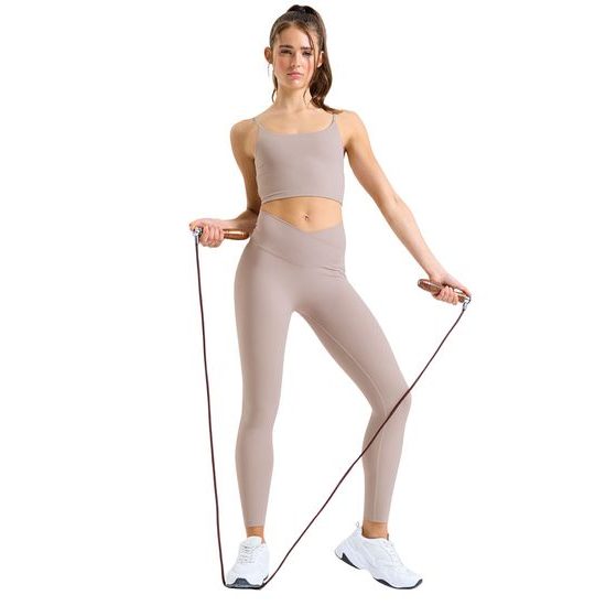 NŐI LUXE LEGGINGS KERESZTPÁNTOS DERÉKRÉSSZEL - SPORT LEGGINGSEK - SPORTRUHÁZAT