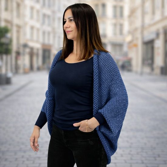 DÁMSKÝ SET: PLETENÝ KARDIGAN A TRIČKO S DLOUHÝM RUKÁVEM - SVETRY - OBLEČENÍ
