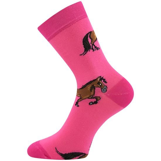 DĚTSKÉ PONOŽKY S MOTIVEM KONÍKŮ - 3 PÁRY - DĚTSKÉ PONOŽKY - DĚTSKÉ OBLEČENÍ