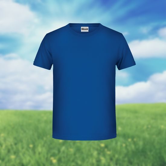 TRICOU CLASIC PENTRU BĂIEȚI DIN BUMBAC ORGANIC 8008B - TRICOURI DIN BUMBAC ORGANIC - ÎMBRĂCĂMINTE