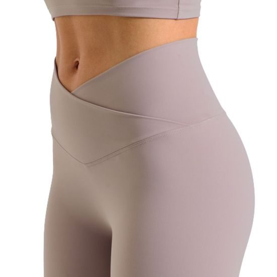 NŐI LUXE LEGGINGS KERESZTPÁNTOS DERÉKRÉSSZEL - SPORT LEGGINGSEK - SPORTRUHÁZAT