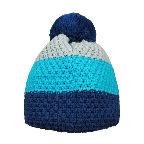 CĂCIULĂ DE IARNĂ TRICOLORĂ CU POMPON PENTRU COPII - ȘEPCI ȘI CĂCIULI PENTRU COPII - ÎMBRĂCĂMINTE PENTRU COPII