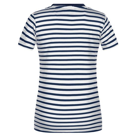 DAMEN GESTREIFTES T-SHIRT AUS BIO-BAUMWOLLE 8027 - GESTREIFTE T-SHIRTS - KLEIDUNG