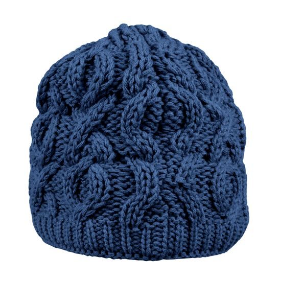 WINTERMÜTZE FÜR FRAUEN MIT STRICKMUSTER - STRICKMÜTZEN - CAPS UND MÜTZEN