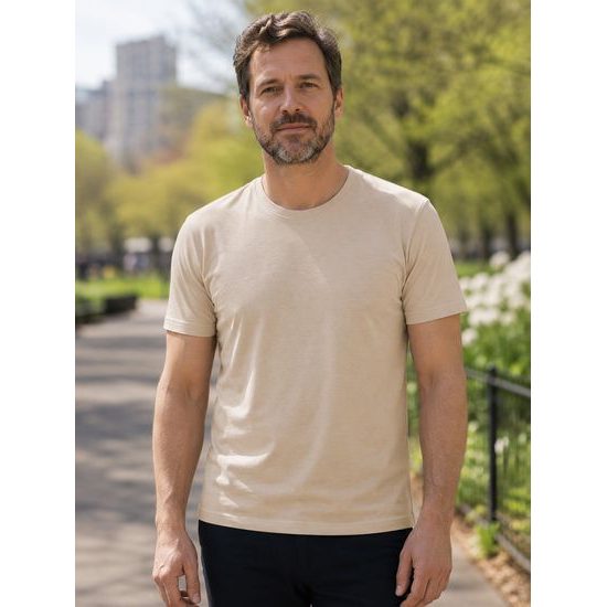 KLASSISCHES HERREN-T-SHIRT AUS BIO-BAUMWOLLE 8008 - T-SHIRTS AUS BIO-BAUMWOLLE - KLEIDUNG