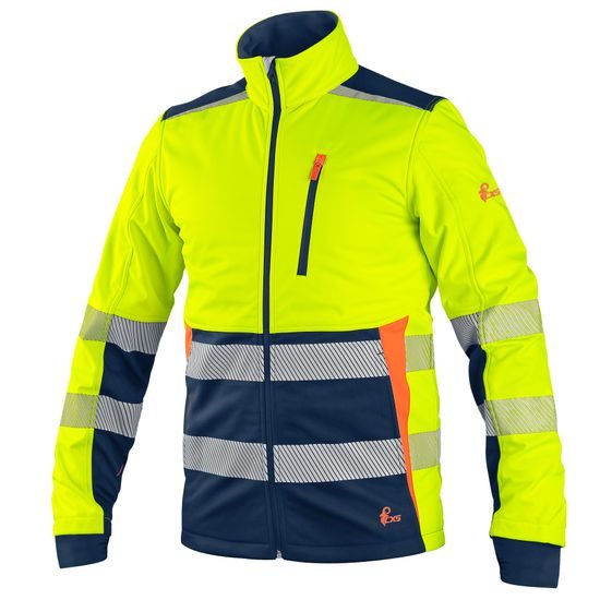 PÁNSKA REFLEXNÁ SOFTSHELLOVÁ BUNDA CXS BENSON - REFLEXNÉ BUNDY - PRACOVNÉ ODEVY