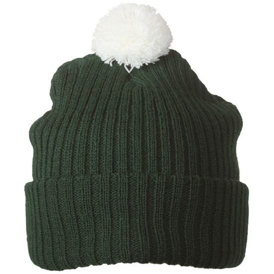 GESTRICKTE DAMENMÜTZE MIT BOMMEL MB7540 - BOMMELMÜTZEN - CAPS UND MÜTZEN
