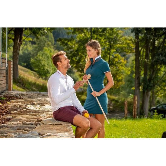 DAMENKLEID DRESS UP - KURZARM POLO-SHIRTS - KLEIDUNG