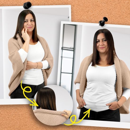 STRICK-CARDIGAN MIT VARIABLER LÄNGE - PULLOVER - KLEIDUNG