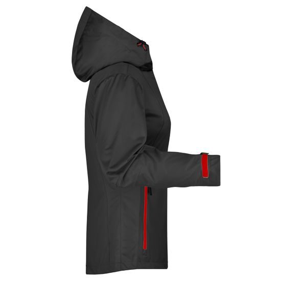 DAMEN SOFTSHELLJACKE MIT KAPUZE JN1097 - SOFTSHELLJACKEN - KLEIDUNG