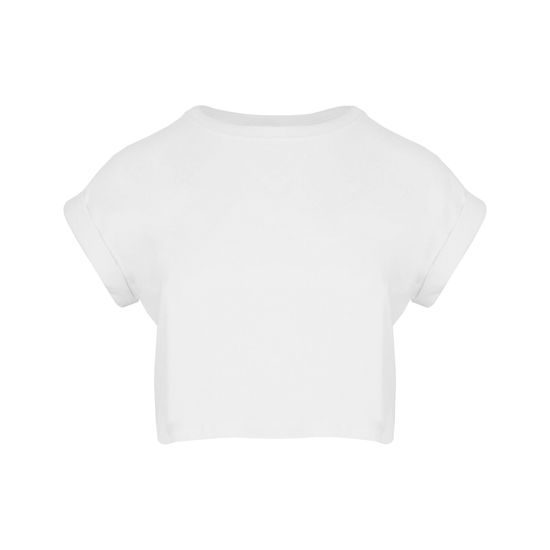 DÁMSKÉ CROP TOP TRIČKO - TRIČKA S KRÁTKÝM RUKÁVEM - OBLEČENÍ