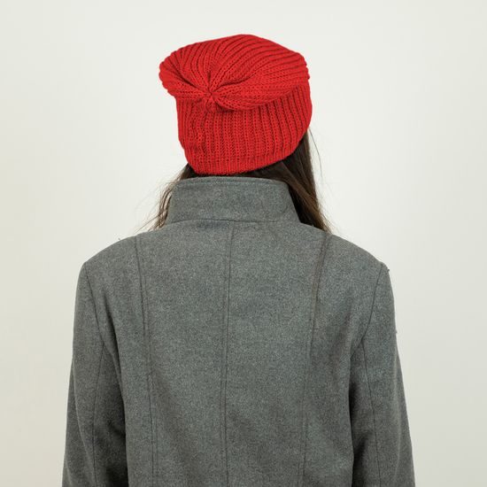 DAMEN LANGE WINTER BEANIE MIT FLEECE - STRICKMÜTZEN - CAPS UND MÜTZEN