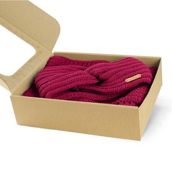 DÁRKOVÉ BALENÍ: PŘEKŘÍŽENÁ ČELENKA A NÁKRČNÍK - ČELENKY - KŠILTOVKY A ČEPICE