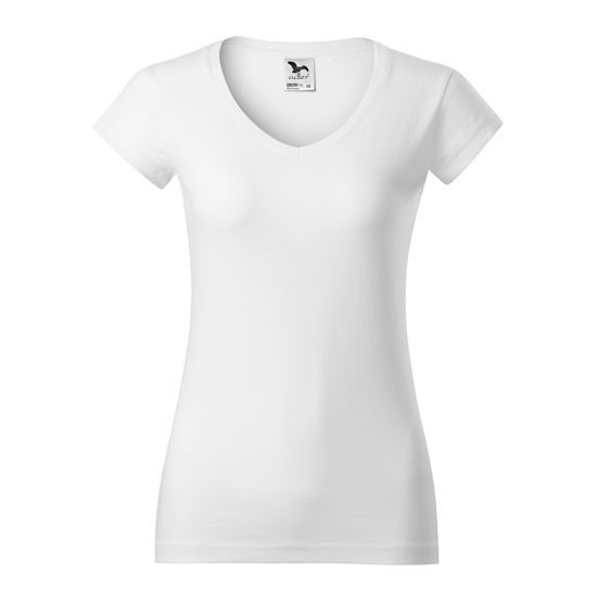 DÁMSKE TRIČKO FIT V-NECK - TRIČKÁ S KRÁTKYM RUKÁVOM - OBLEČENIE