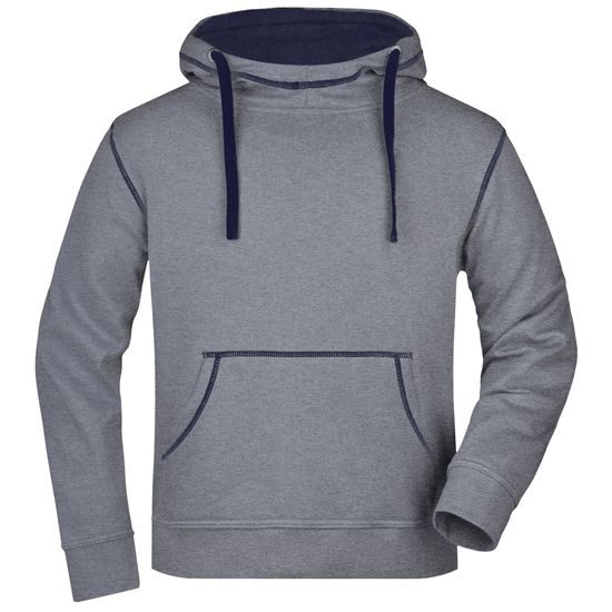 HERREN SWEATSHIRT MIT KAPUZE JN961 - SPORT SWEATSHIRTS OHNE REISSVERSCHLUSS - SPORT KLEIDUNG