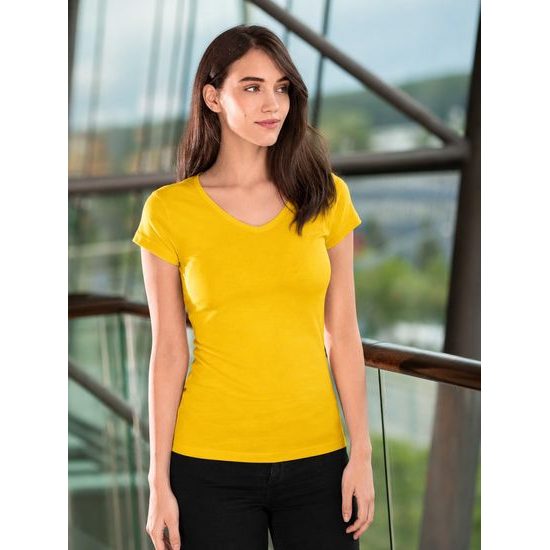 TRICOU FEMEI FIT V-NECK - TRICOURI CU MÂNECĂ SCURTĂ - ÎMBRĂCĂMINTE