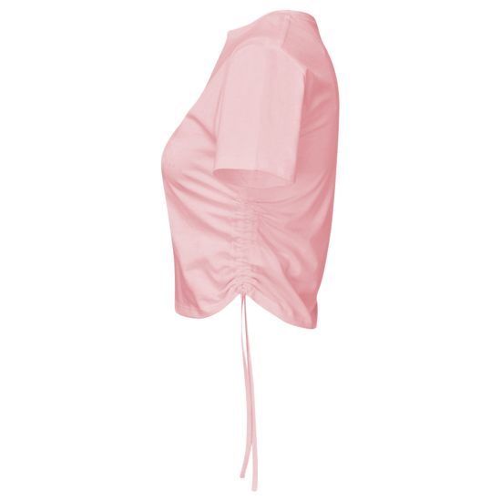 CROP TOP DE DAMĂ CU FRONSEURI LATERALE - TOPURI CROP TOP - ÎMBRĂCĂMINTE