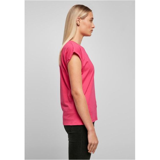 DAMEN T-SHIRT MIT UMGESCHLAGENEN ÄRMELN - KURZARM-T-SHIRTS - KLEIDUNG