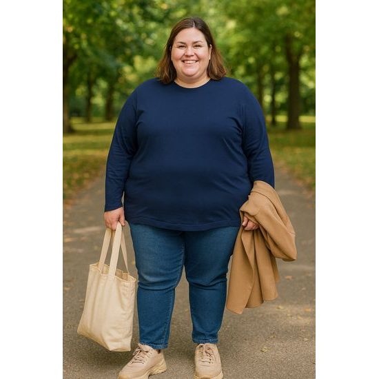 TRICOU OVERSIZE CU MÂNECĂ LUNGĂ UNISEX - TRICOURI CU MÂNECĂ LUNGĂ - ÎMBRĂCĂMINTE