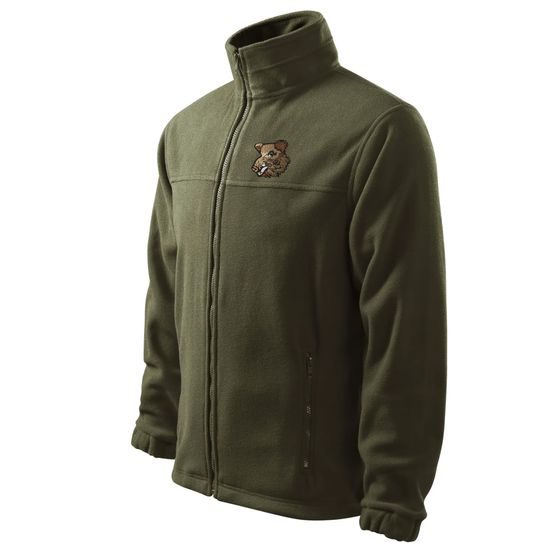 HANORAC BLUZĂ FLEECE CU BRODERIE MISTREȚ - VÂNĂTOARE - ÎMBRĂCĂMINTE
