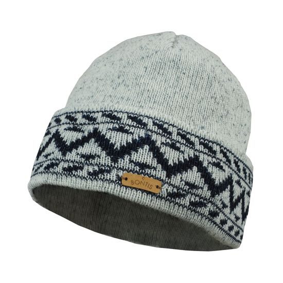 MERINOMÜTZE MIT ZICKZACK-MUSTER - STRICKMÜTZEN - CAPS UND MÜTZEN