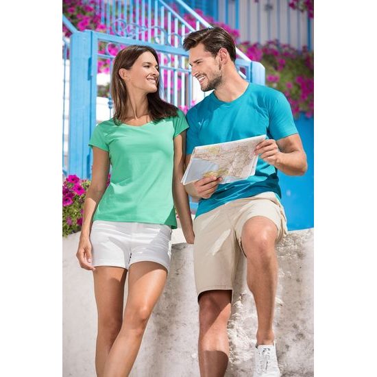 NŐI PÓLÓ FIT V-NECK - RÖVID UJJÚ PÓLÓK - RUHÁZAT