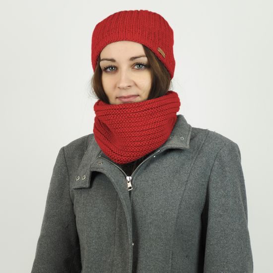 DAMEN LANGE WINTER BEANIE MIT FLEECE - STRICKMÜTZEN - CAPS UND MÜTZEN