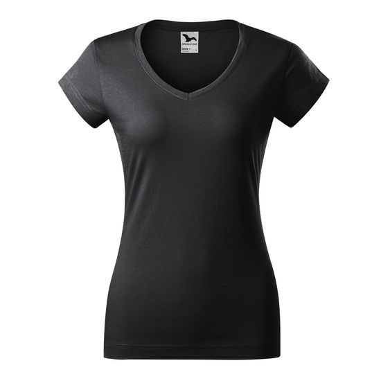 DÁMSKE TRIČKO FIT V-NECK - TRIČKÁ S KRÁTKYM RUKÁVOM - OBLEČENIE