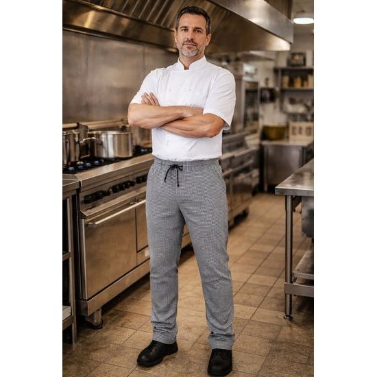 PÁNSKÉ KUCHAŘSKÉ KALHOTY CXS ENZO - PRACOVNÍ KALHOTY - PRACOVNÍ ODĚVY