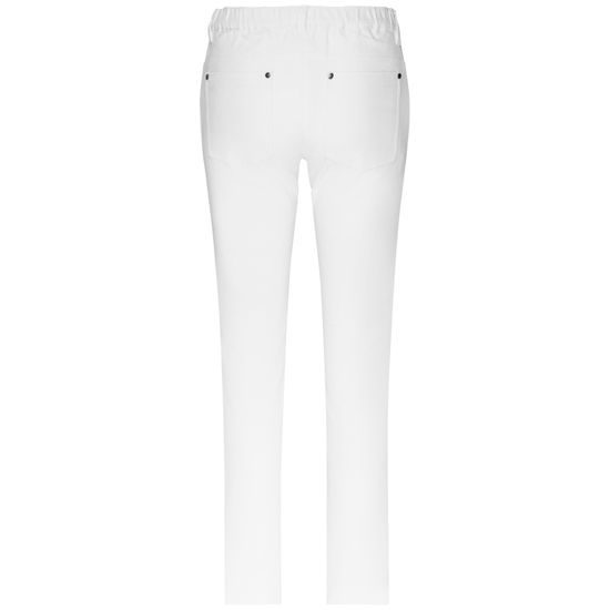 PANTALONI DE LUCRU ALBI PENTRU FEMEI JN3001 - PANTALONI MEDICALI - HAINE DE LUCRU