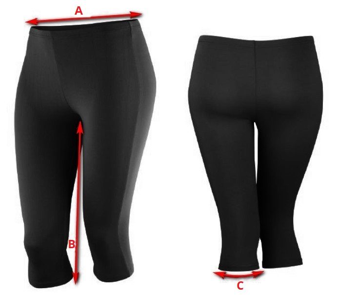 Női sport capri leggings Impact Softex