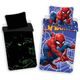 LENJERIE DE PAT FOSFORESCENTĂ SPIDERMAN - LENJERIE DE PAT CU IMPRIMEU - GOSPODĂRIE