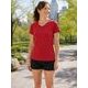 DAMEN-T-SHIRT CXS ELLA MIT V-AUSSCHNITT - KURZARM-T-SHIRTS - KLEIDUNG