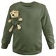 SWEATSHIRT MIT SPIELZEUGTASCHE - KINDERKLEIDUNG MIT SPIELZEUG - KINDER KLEIDUNG