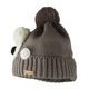 KINDER WINTERMÜTZE MIT TEDDYBÄR - CAPS UND MÜTZEN FÜR KINDER - KINDER KLEIDUNG