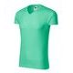 HERREN T-SHIRT SLIM FIT V-NECK - KURZARM-T-SHIRTS - KLEIDUNG