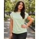 TRICOU LEJER DE DAMĂ DIN BUMBAC ORGANIC 8005 - TRICOURI DIN BUMBAC ORGANIC - ÎMBRĂCĂMINTE