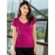 DAMEN T-SHIRT FIT V-NECK - KURZARM-T-SHIRTS - KLEIDUNG