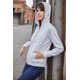 DAMEN HOODIE AUS BIO-BAUMWOLLE 8023 - SWEATSHIRTS OHNE REISSVERSCHLUSS - KLEIDUNG