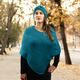 SET CADOU: PONCHO TRICOTAT ȘI BANDĂ DE PĂR - PULOVERE FĂRĂ MÂNECI - ÎMBRĂCĂMINTE