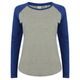 DÁMSKÉ DVOUBAREVNÉ TRIČKO S DLOUHÝM RUKÁVEM - TRIČKA S DLOUHÝM RUKÁVEM - OBLEČENÍ