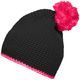 CĂCIULĂ TRICOTATĂ CU DUNGĂ CONTRASTANTĂ ȘI POMPON MB7964 - FESURI CU POMPON - ACCESORII