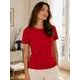 TRICOU DE DAMĂ CU MÂNECĂ SCURTĂ INTERLOCK - TRICOURI CU MÂNECĂ SCURTĂ - ÎMBRĂCĂMINTE