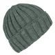 PÁNSKA PLETENÁ ČIAPKA S REBROVANÝM VZOROM - PLETENÉ ČIAPKY - ŠILTOVKY A ČIAPKY