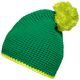 CĂCIULĂ TRICOTATĂ CU DUNGĂ CONTRASTANTĂ ȘI POMPON MB7964 - FESURI CU POMPON - ACCESORII