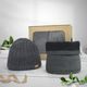 GESCHENKSET: HERREN-STRICKMÜTZE MIT STREIFEN UND LOOP-SCHAL - GESCHENKSETS - SETS UND GESCHENKE