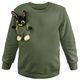 SWEATSHIRT MIT SPIELZEUGTASCHE - KINDERKLEIDUNG MIT SPIELZEUG - KINDER KLEIDUNG