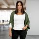 KNITTED CARDIGAN WITH ADJUSTABLE LENGTH - JUMPERS - CLOTHING