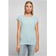 DAMEN T-SHIRT MIT UMGESCHLAGENEN ÄRMELN - KURZARM-T-SHIRTS - KLEIDUNG