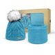 GESCHENKSET: DAMENMÜTZE MIT BOMMEL UND STRICKSCHAL - MÜTZEN - ACCESSOIRES